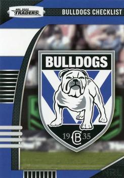 2022 NRL Traders #021 Canterbury-Bankstown Bulldogs Checklist Front